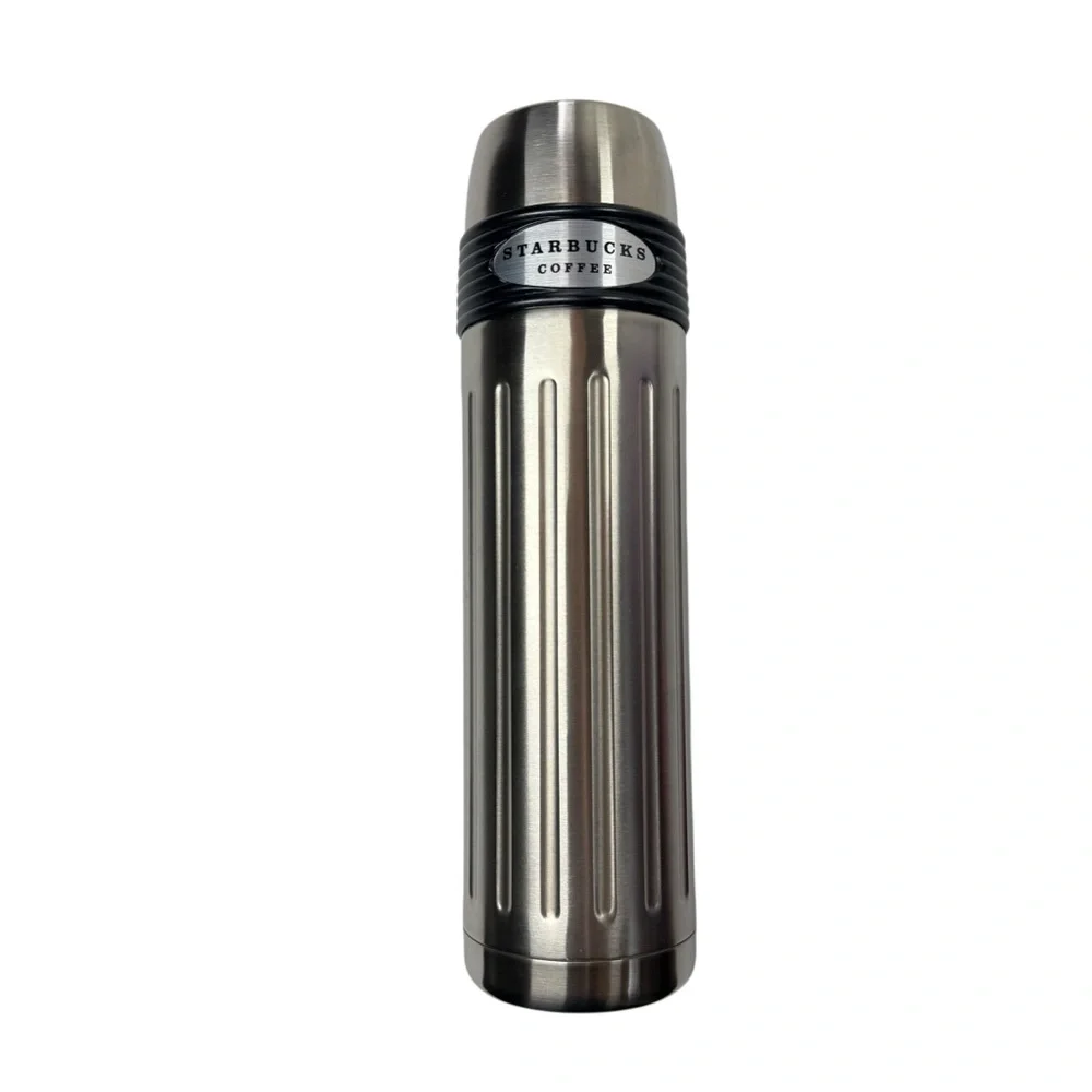Vintage Starbucks Groovy Slim Stainless Steel Travel Thermos